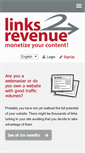 Mobile Screenshot of links2revenue.com